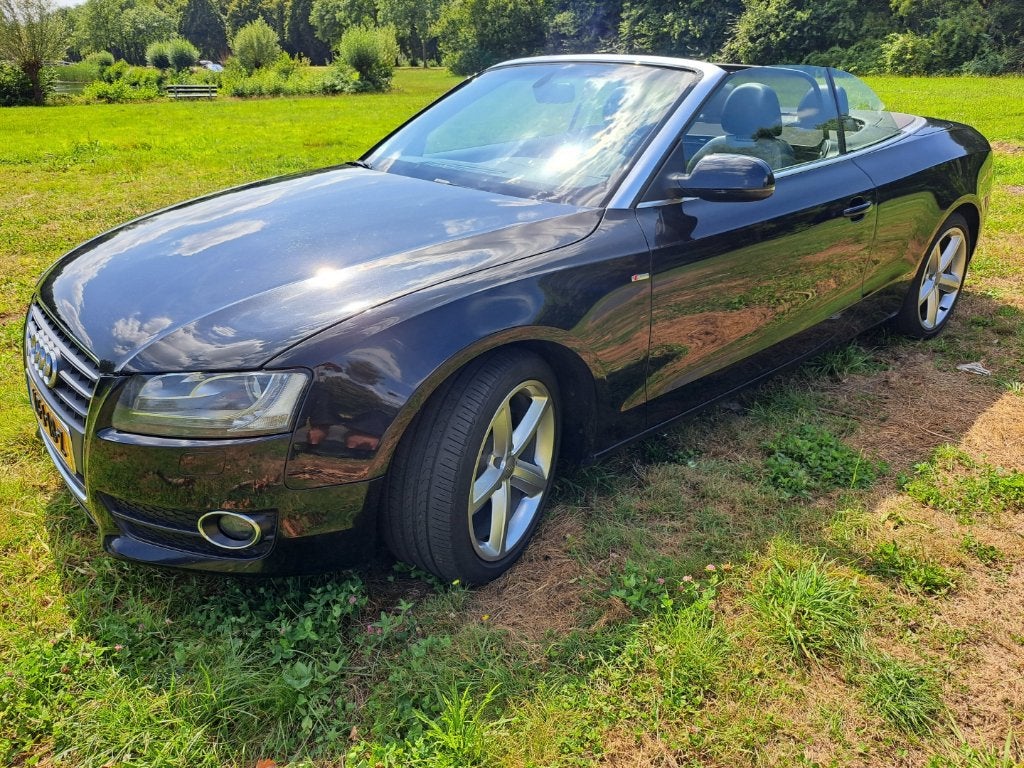 Audi A5 S-line Pro 2.0 Tfsi 155KW Cabriolet 2011 Zwart, Auto's, Voorwielaandrijving, Euro 5, 15 km/l, 4 cilinders