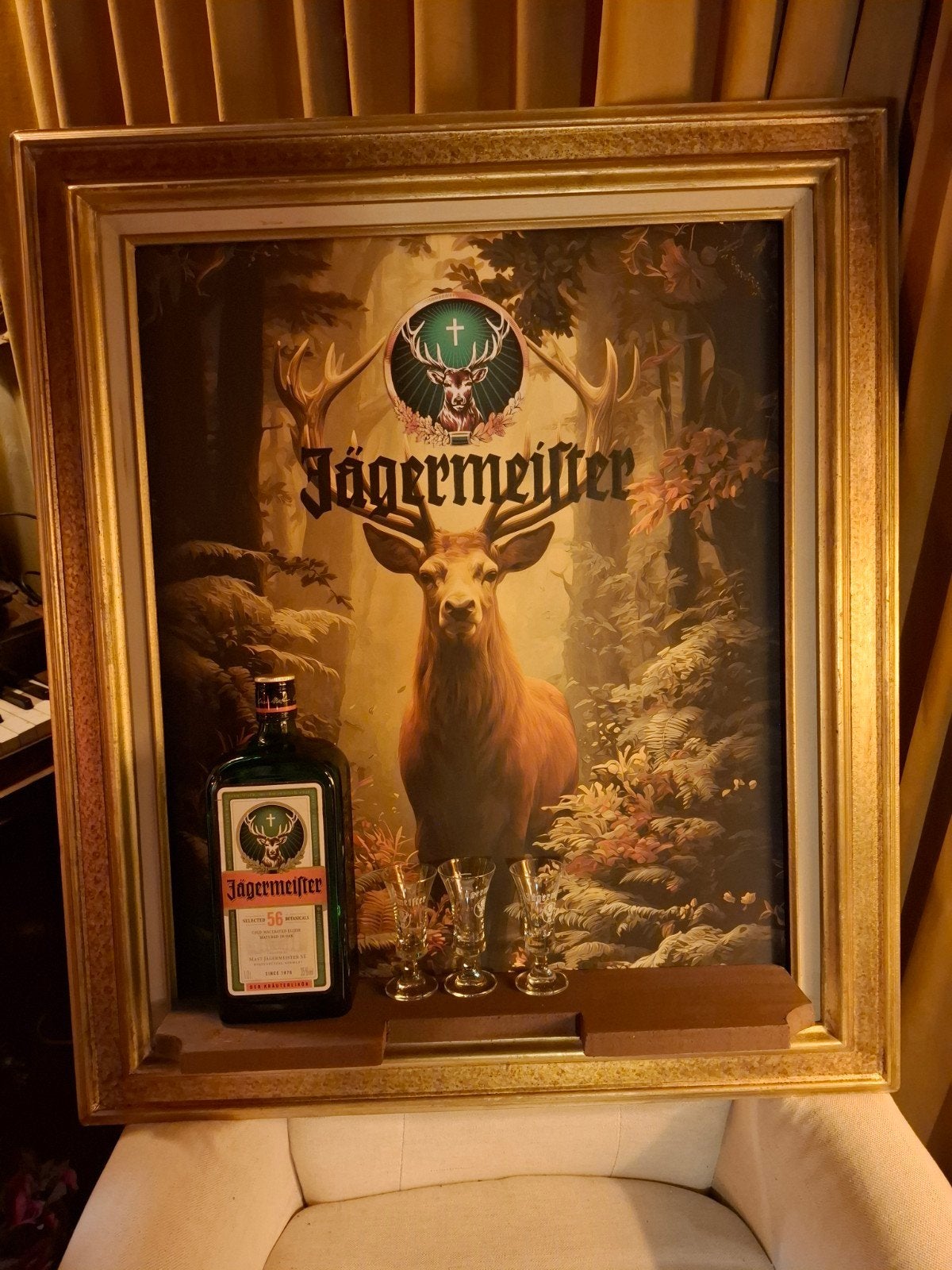 wand decoratie jagermeister voor bar mancave, Ophalen of Verzenden, Nieuw