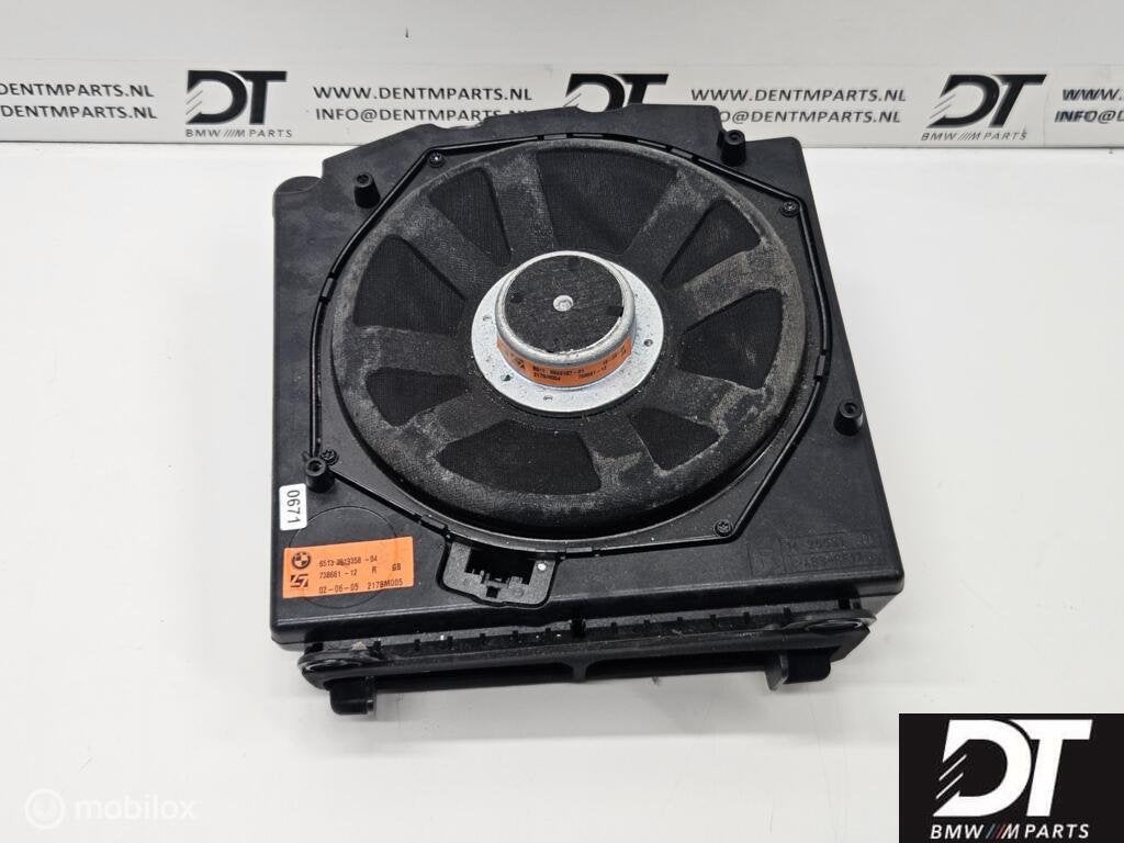 Subwoofer rechts Hifi DSP BMW E60 E61 E63 65139143134, Auto-onderdelen, Gebruikt, Ophalen of Verzenden, BMW