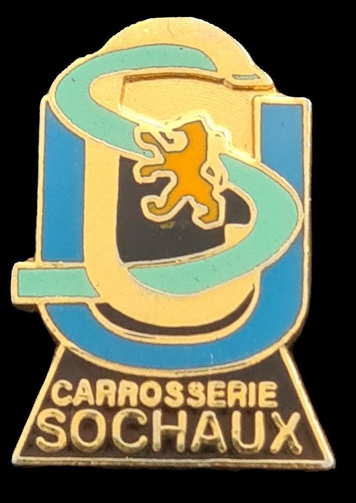 Peugeot Carrosserie Sochaux pin, Verzenden, Nieuw, Transport, Speldje of Pin