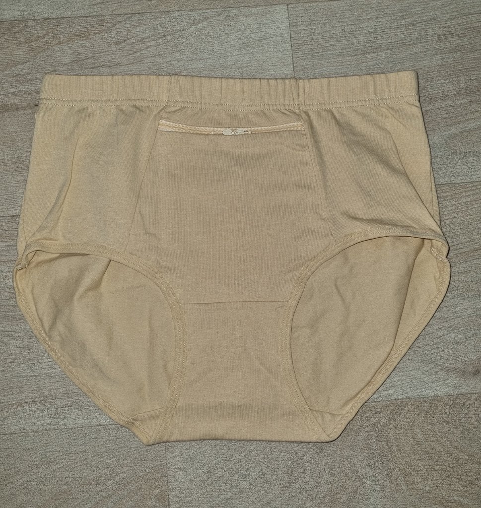 Anti-diefstal dames onderbroek, maat XL, Ophalen of Verzenden, Beige, Broekje of Short