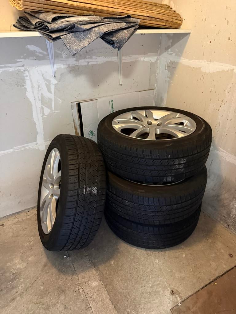 Set van 4 Continental zomerbanden met velgen, Auto-onderdelen, Banden en Velgen, Gebruikt, Banden en Velgen, 235 mm, Personenwagen