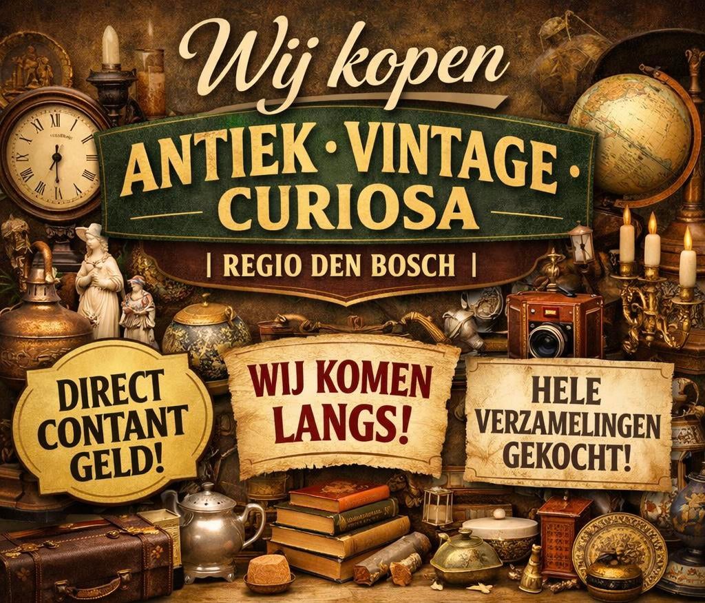 Wij kopen Vintage & Antiek | Regio Den Bosch & Eindhoven, Ophalen of Verzenden