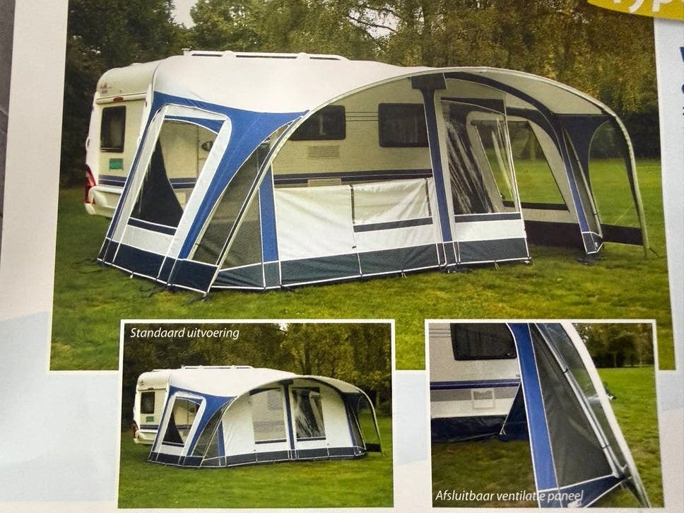 Unico Napoli voortent  maat 8 (825-850 cm), Caravans en Kamperen, Voortenten en Luifels, Ophalen, Gebruikt, Ten Cate All Season 240g/m2