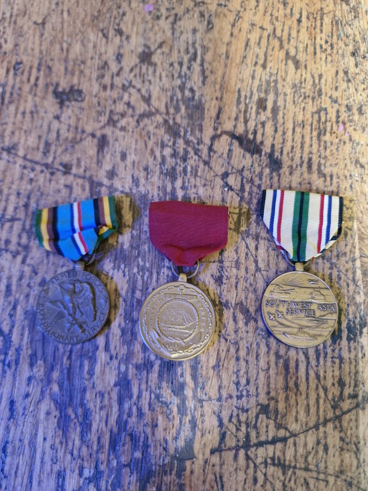 Set van 3 Amerikaanse Militaire Medailles, Verzamelen, Militaria | Algemeen, Overige soorten, Lintje, Medaille of Wings, Amerika