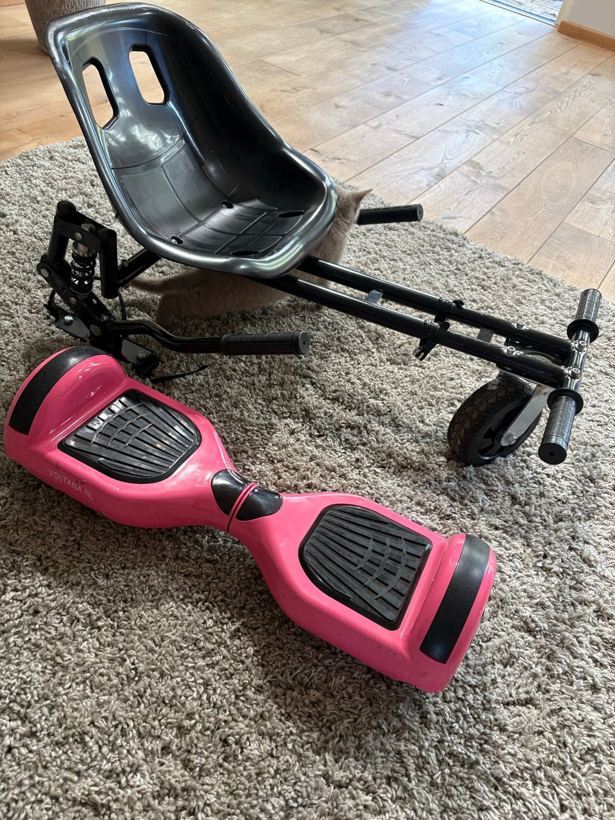 Roze Hoverboard met zitje - Inclusief karretje, Ophalen, Gebruikt, Overige typen