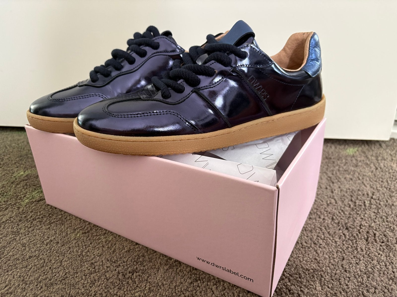 Dwrs sneakers maat 42 donkerblauw metallic nieuw, Ophalen, Nieuw, Blauw, Sneakers of Gympen