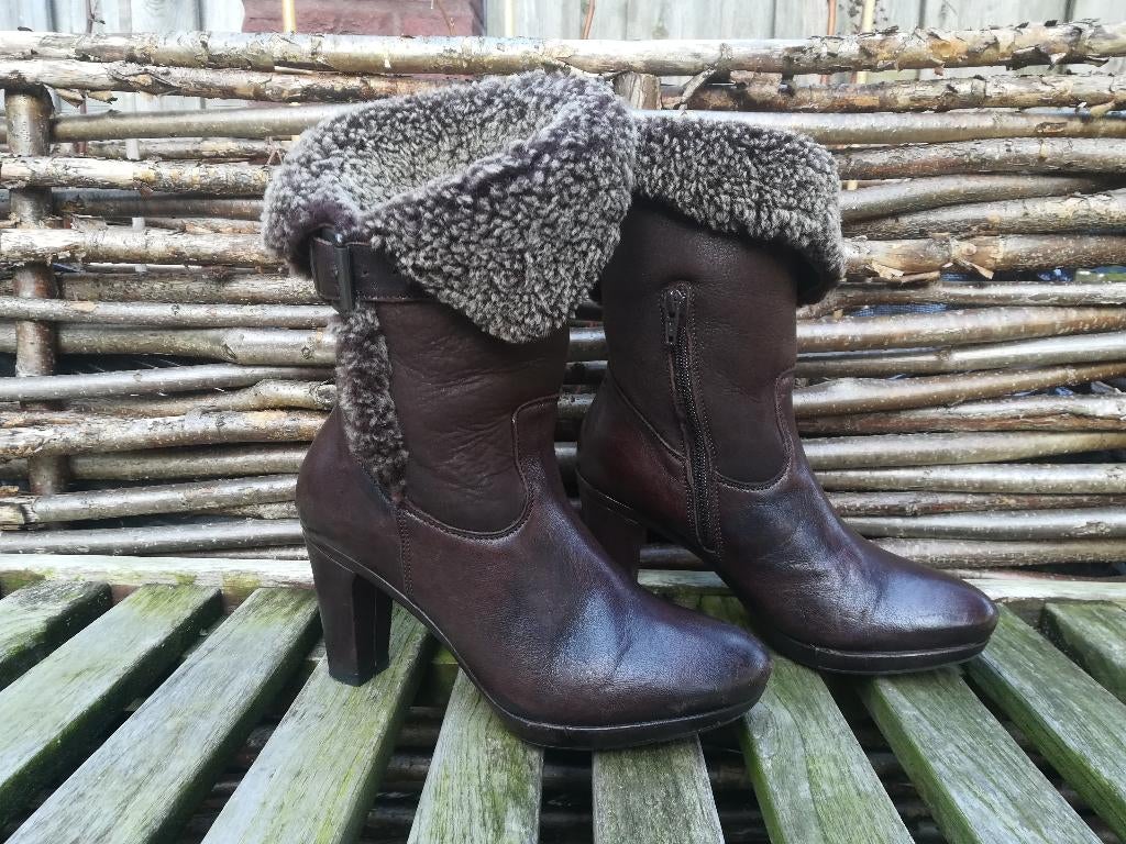 Via Vai Laarzen Leer Donkerbruin Gevoerd maat 37, Kleding | Dames, Schoenen, Via Vai, Hoge laarzen, Bruin, Ophalen of Verzenden