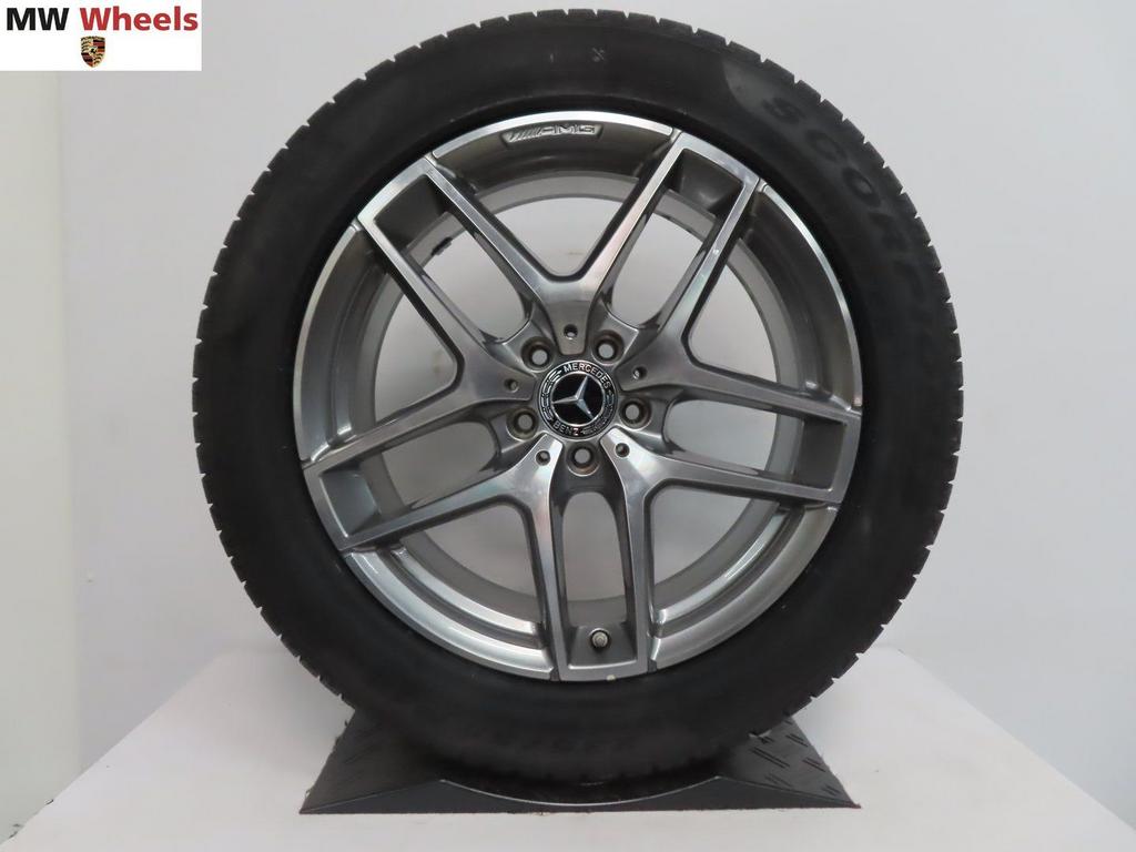 Originele Mercedes AMG 19 inch velgen GLC winterbanden nieuw, 19 inch, Gebruikt, -, -