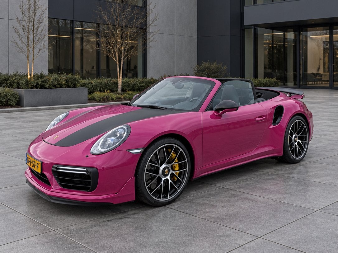 Porsche 911 3.8 Turbo 4S Cabriolet Aero package Zwart, Auto's, Automaat, Zwart, Cabriolet, 4 stoelen