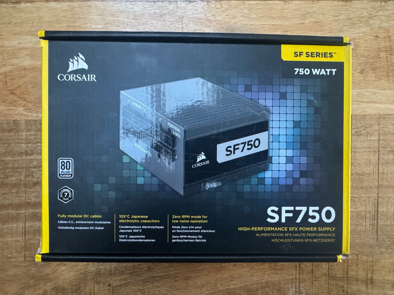 Corsair SF750 SFX Voeding - 750W 80 PLUS Platinum, Ophalen of Verzenden, Nieuw
