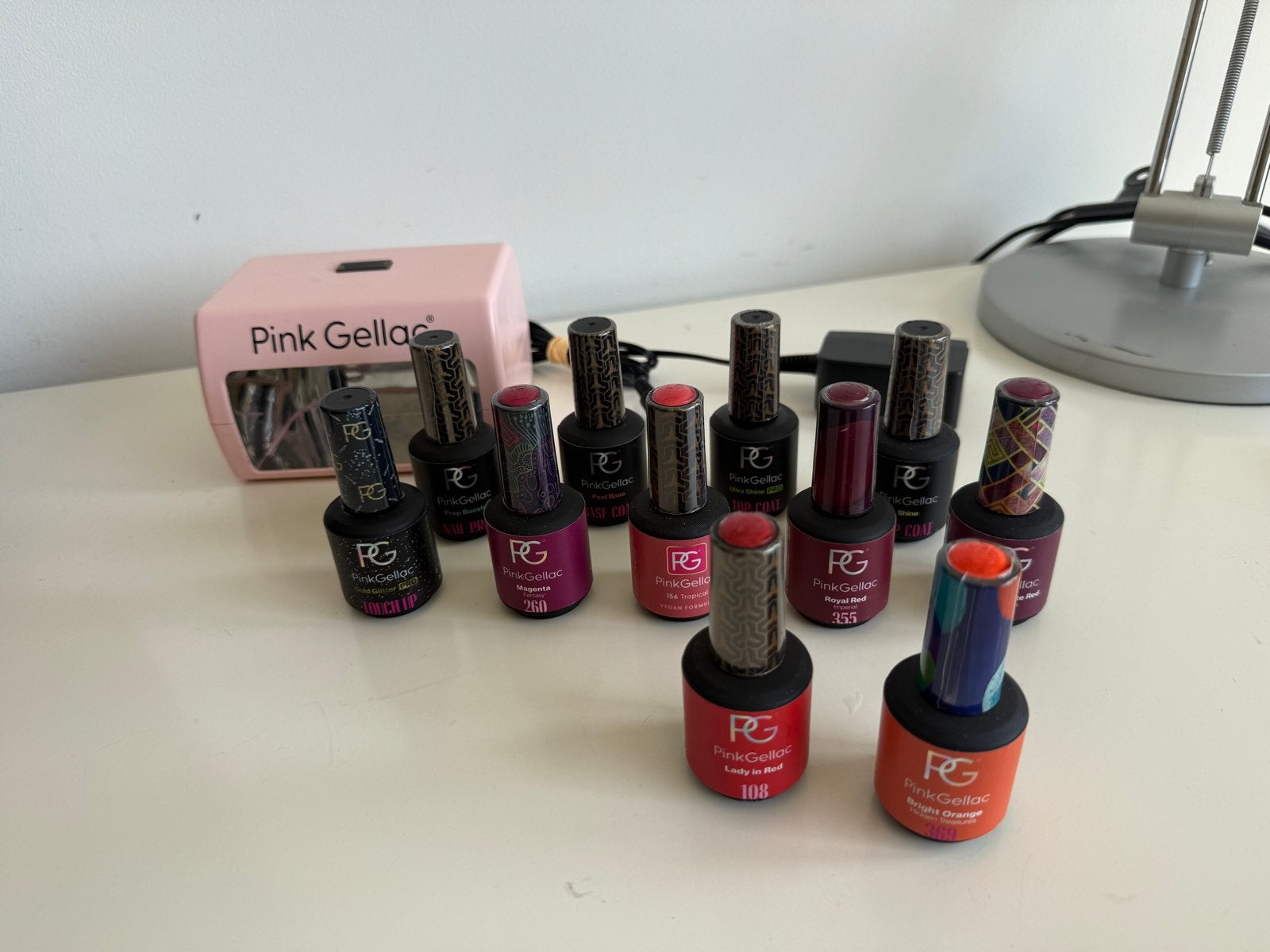 Pink Gellac Startpakket met 12 kleuren en lamp, Ophalen of Verzenden, Zo goed als nieuw, Overige typen