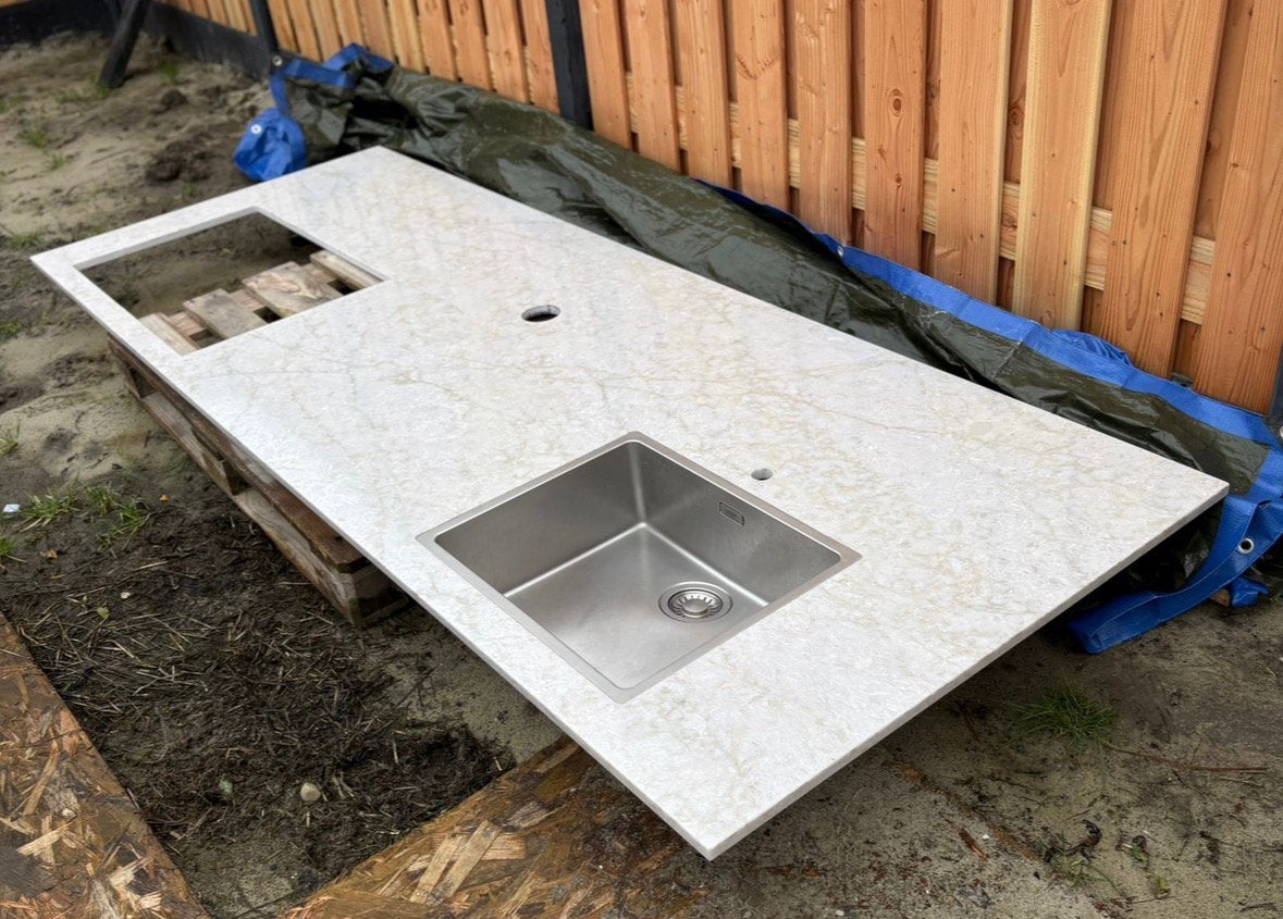 Keukenblad - composiet, Ophalen, Zo goed als nieuw, 50 tot 75 cm, Minder dan 100 cm