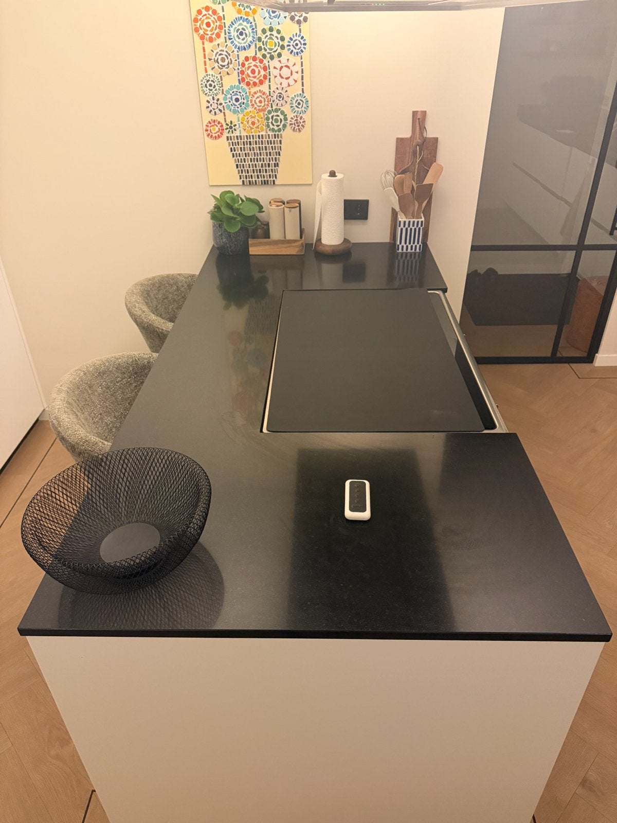 Composiet keukenblad Jetstone Oriental Black - 197cm - zgan, Huis en Inrichting, Ophalen of Verzenden, Zo goed als nieuw