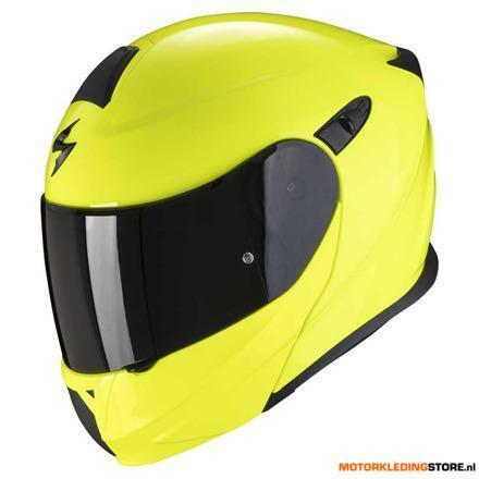 Scorpion Exo Scorpion EXO-920 SOLID, Neon geel, Motoren, Kleding | Motorhelmen, Nieuw met kaartje, Ophalen of Verzenden