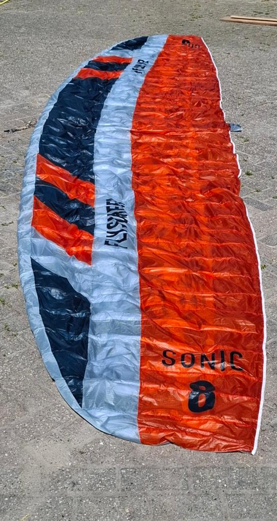 Flysurfer sonic4 8m, Ophalen of Verzenden, Vierlijns