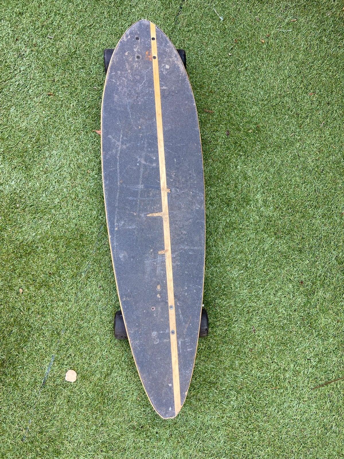 Oxelo Skateboard - Cruiser - Blauw/Hout, Ophalen, Gebruikt, Skateboard
