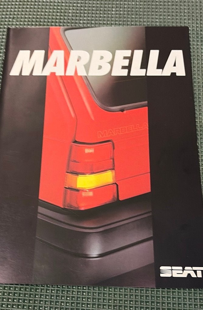 Seat Marbella brochure 2, Ophalen of Verzenden, Zo goed als nieuw, Overige merken