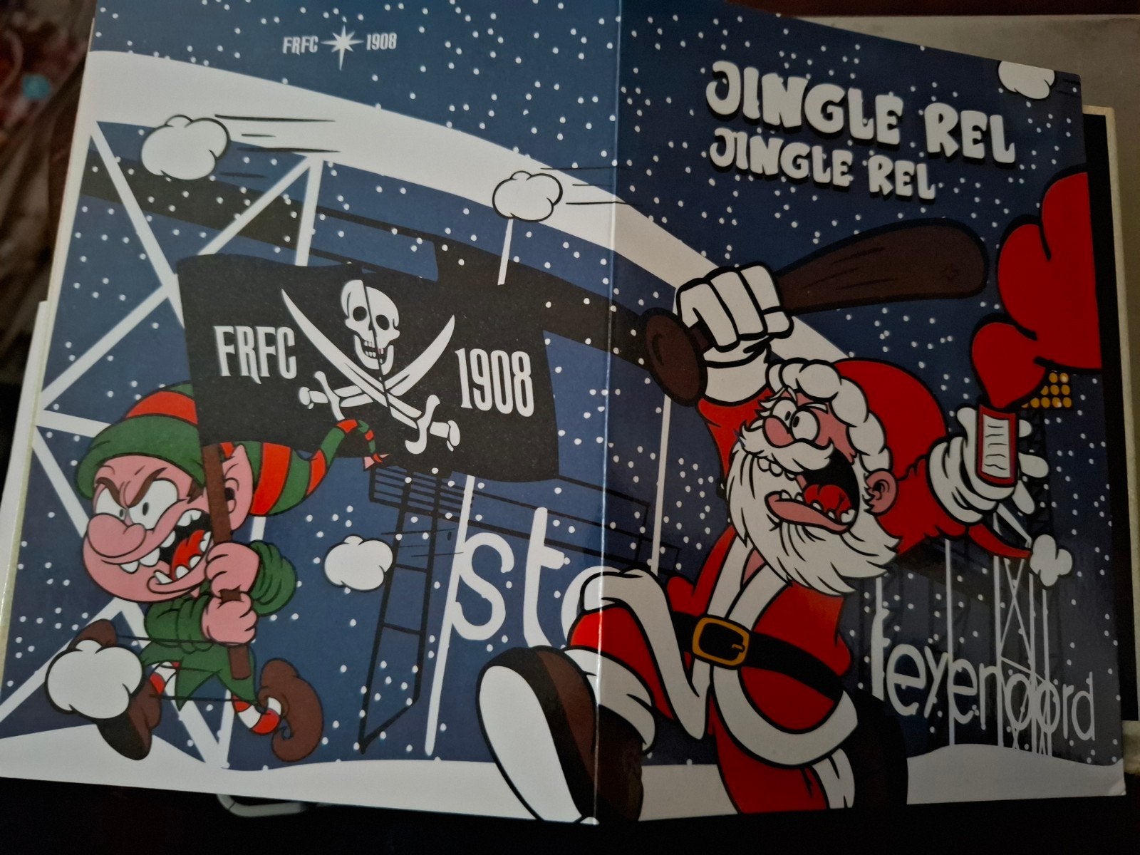 Jingle rel kerstkaart, Ophalen of Verzenden, Nieuw, Feyenoord, Poster, Plaatje of Sticker