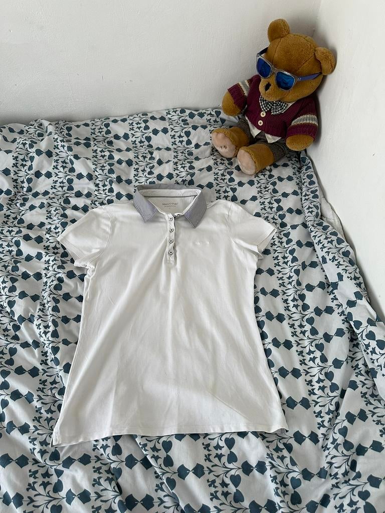 Marc O’Polo poloshirt, Ophalen of Verzenden, Zo goed als nieuw, Maat 48/50 (M), Wit