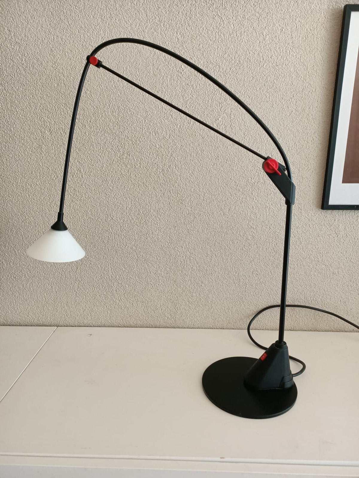 Vintage booglamp | bureaulamp | Massive jaren 80, Bureaulamp, Overige merken, Met schakelaar, Ophalen of Verzenden