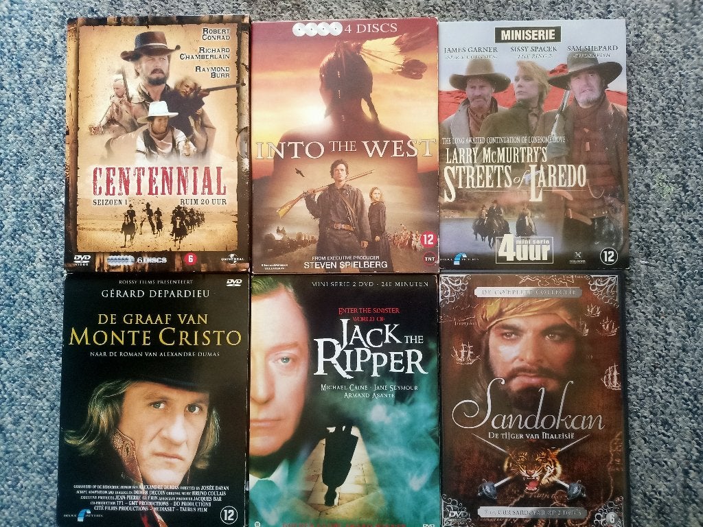Miniseries - Into the West, Sandokan, Roots etc. vanaf ..., Cd's en Dvd's, Nederlands, Ophalen of Verzenden, Zo goed als nieuw