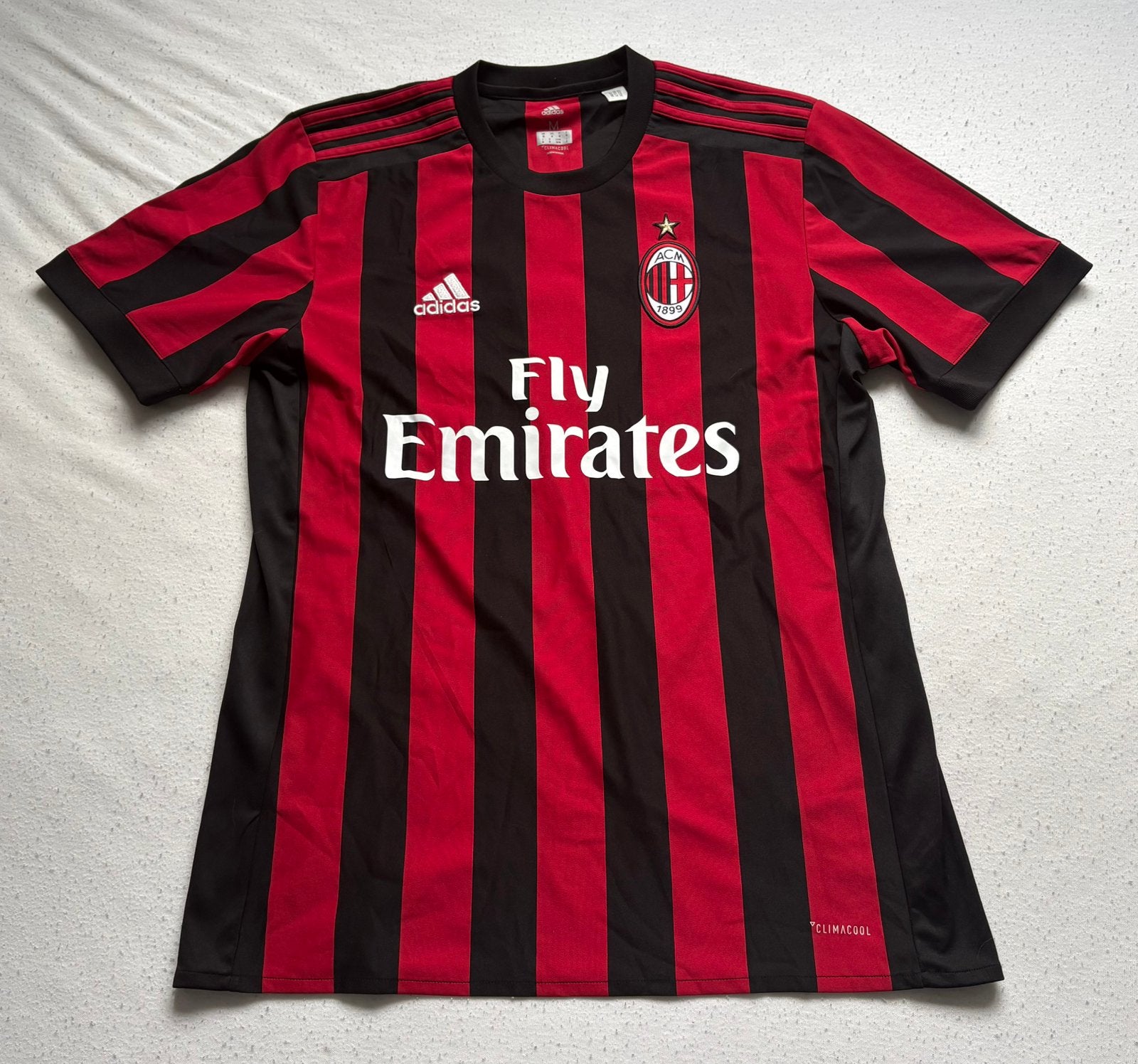 Adidas Ac Milan 2017-2018 Home Shirt #19 Bonucci, Maat M, Verzenden, Zo goed als nieuw, Shirt