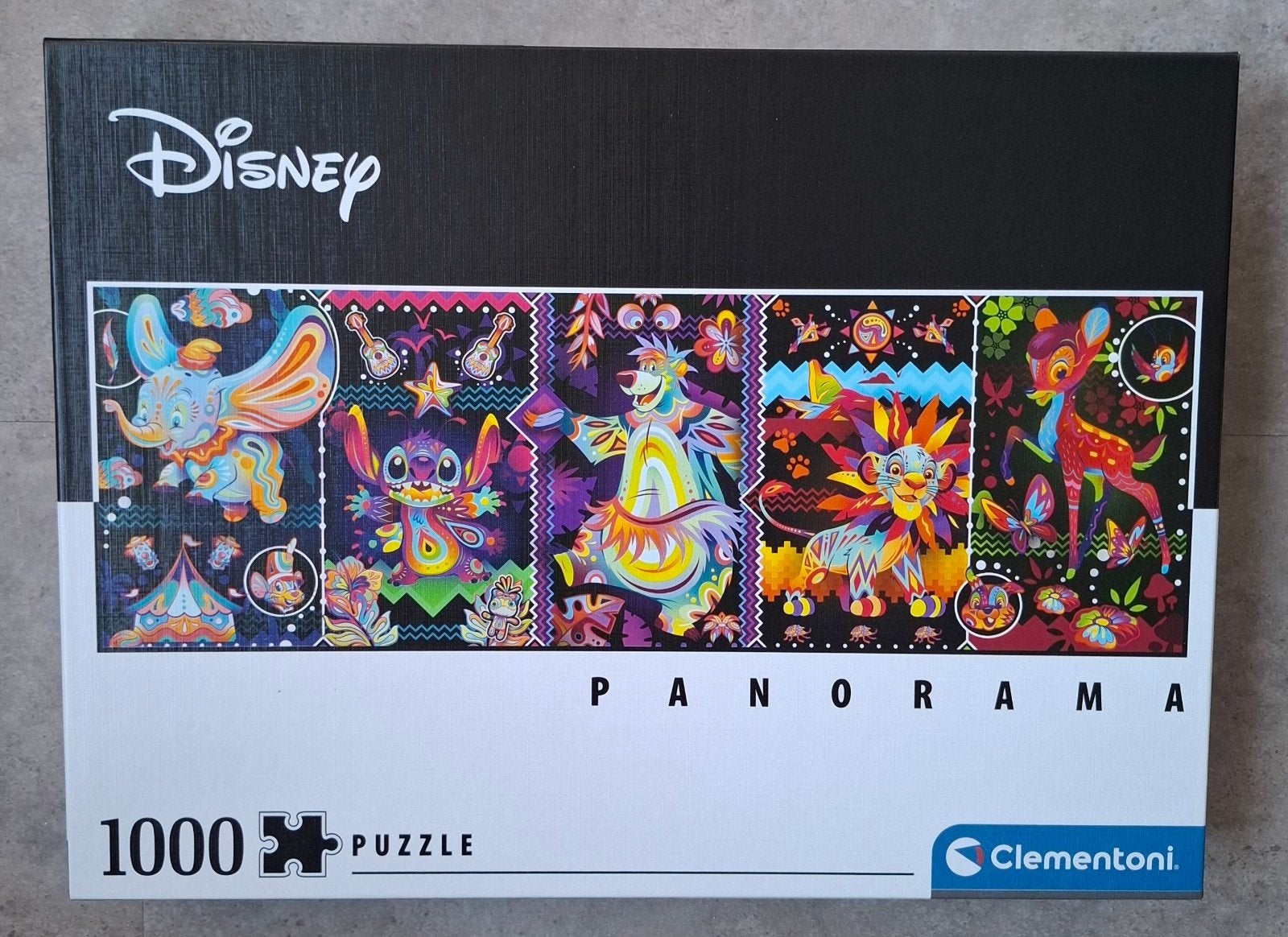 Disney Panorama Legpuzzel 1000 stukjes Clementoni, Ophalen of Verzenden, 500 t/m 1500 stukjes, Zo goed als nieuw, Legpuzzel
