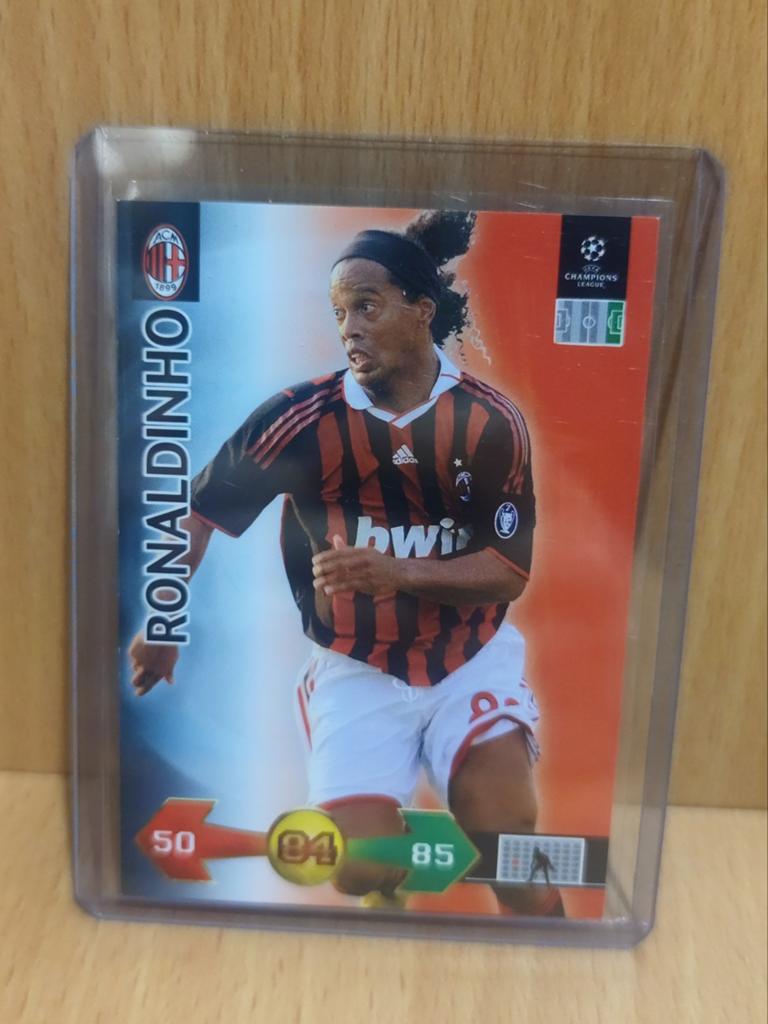 Ronaldinho - AC Milan - Panini Super Strikes kaart 2009-2010, Ophalen of Verzenden, Zo goed als nieuw, Buitenlandse clubs, Poster, Plaatje of Sticker