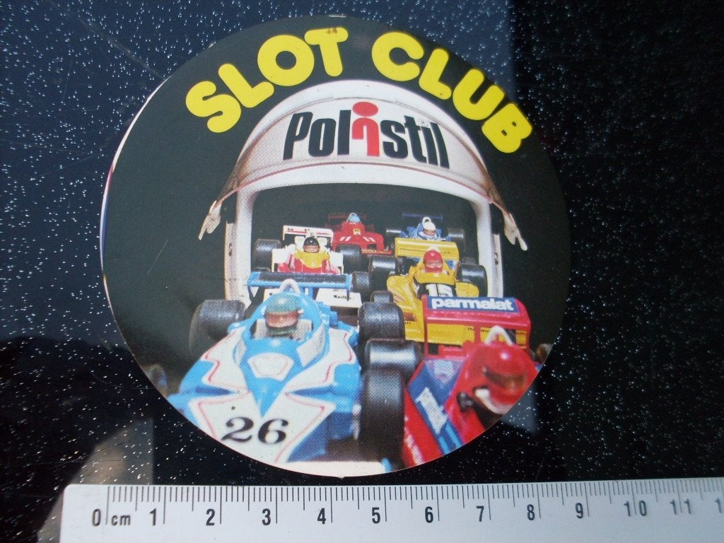 sticker slot club polistil logo formule1 f1, Verzenden, Zo goed als nieuw, Merk