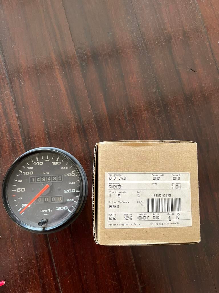 Porsche 964 kilometerteller origineel werkend gedemonteerd, Auto-onderdelen, Dashboard en Schakelaars, Ophalen of Verzenden, Porsche