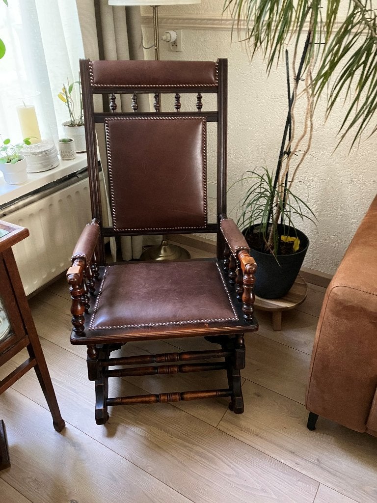 stoelen, Gebruikt, Bruin, Hout, Eén
