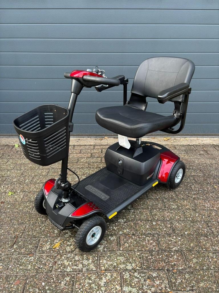 Rood/zwarte Scootmobiel Mobilae Adventure Sport, 10 km/u of minder, 16 t/m 25 km, Zo goed als nieuw, Ophalen
