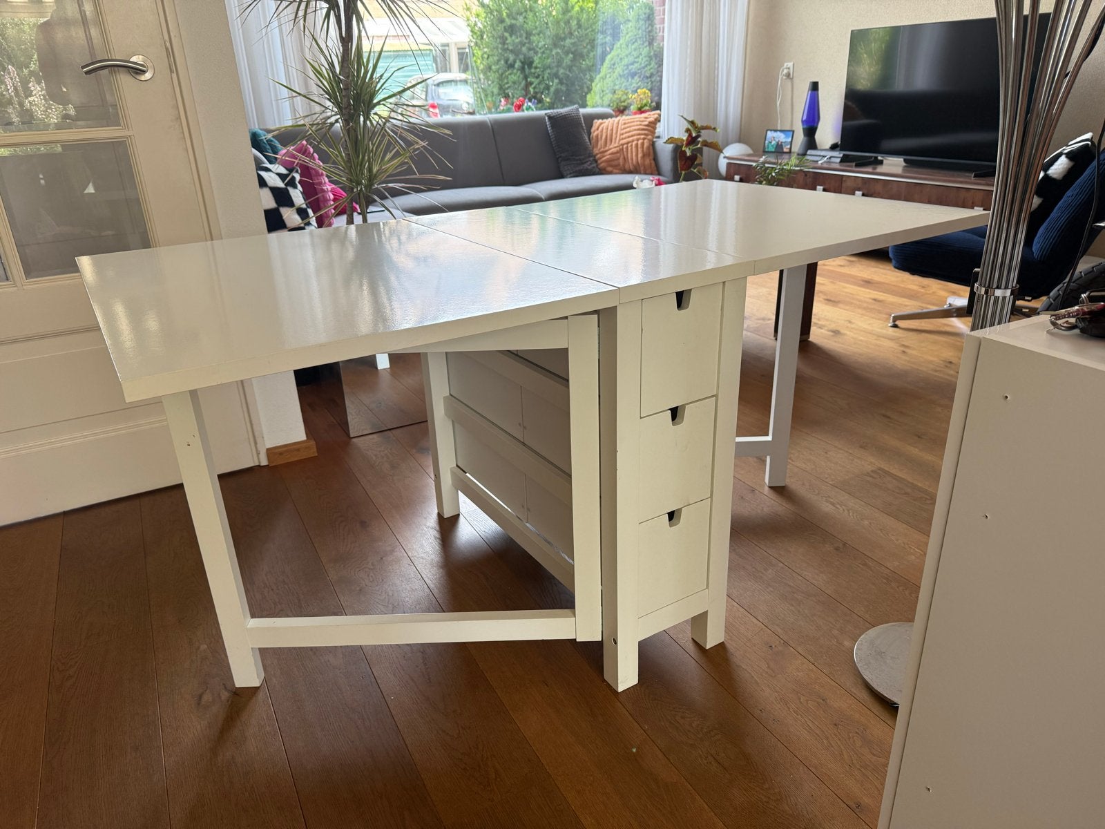 IKEA Norden klaptafel wit, Huis en Inrichting, Tafels | Eettafels, Ophalen, Gebruikt, 100 tot 150 cm, 50 tot 100 cm