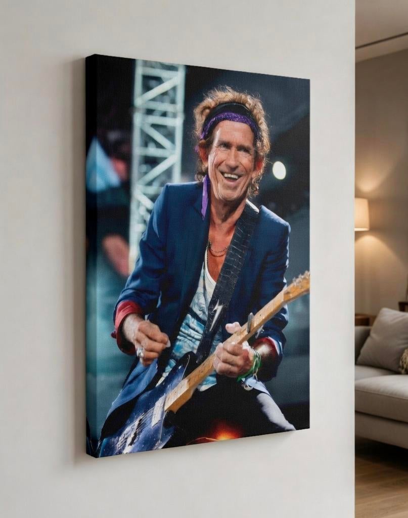 Canvas fotoschilderij Keith Richards, Ophalen of Verzenden