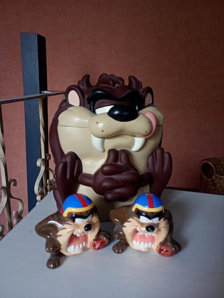Tasmanian Devil koekjestrommel en peper- en zoutpotjes, Ophalen of Verzenden