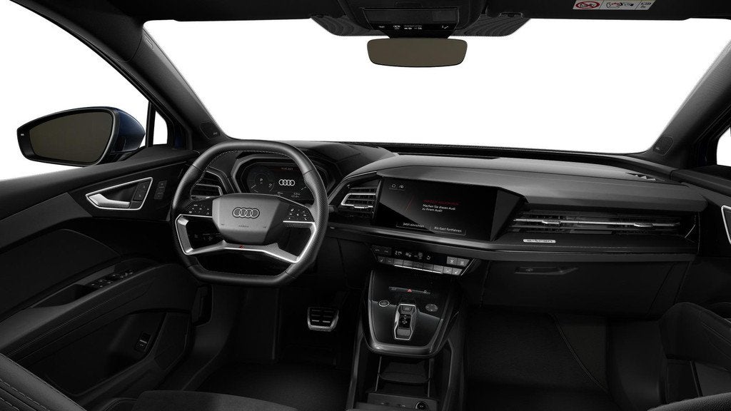 Audi Q4 e-tron 50 quattro Advanced edition 77 kWh Interieurp, Auto's, Audi, Automaat, 12 maanden, Stof, Zwart