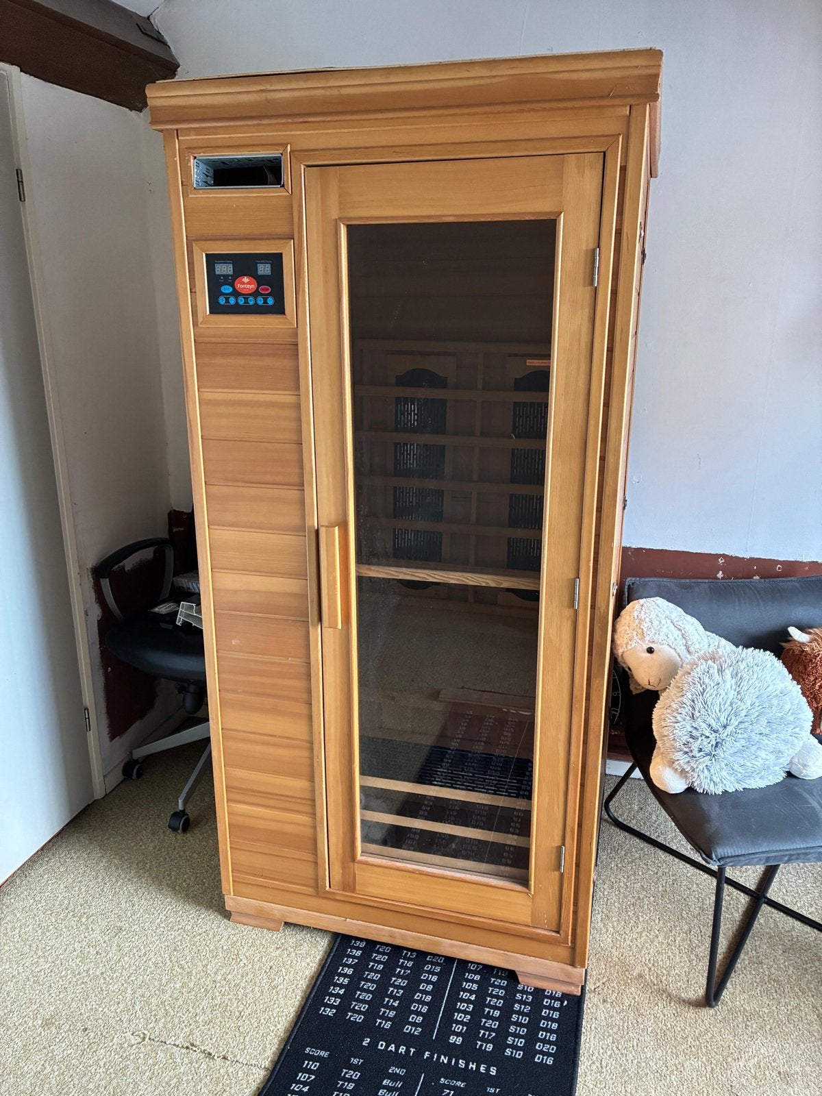 Infrarood cabine Ivar 2 Fonteyn - Zo goed als nieuw, Sport en Fitness, Ophalen, Zo goed als nieuw, Infrarood, Complete sauna