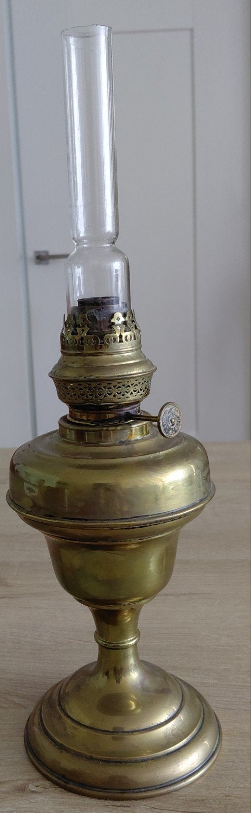 Antieke Messing Olielamp - Brevetes 1878, Ophalen of Verzenden