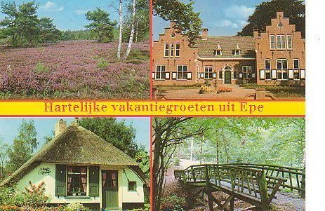 Ansichtkaart	Epe	4-luik, Verzenden, 1960 tot 1980, Gelopen, Gelderland