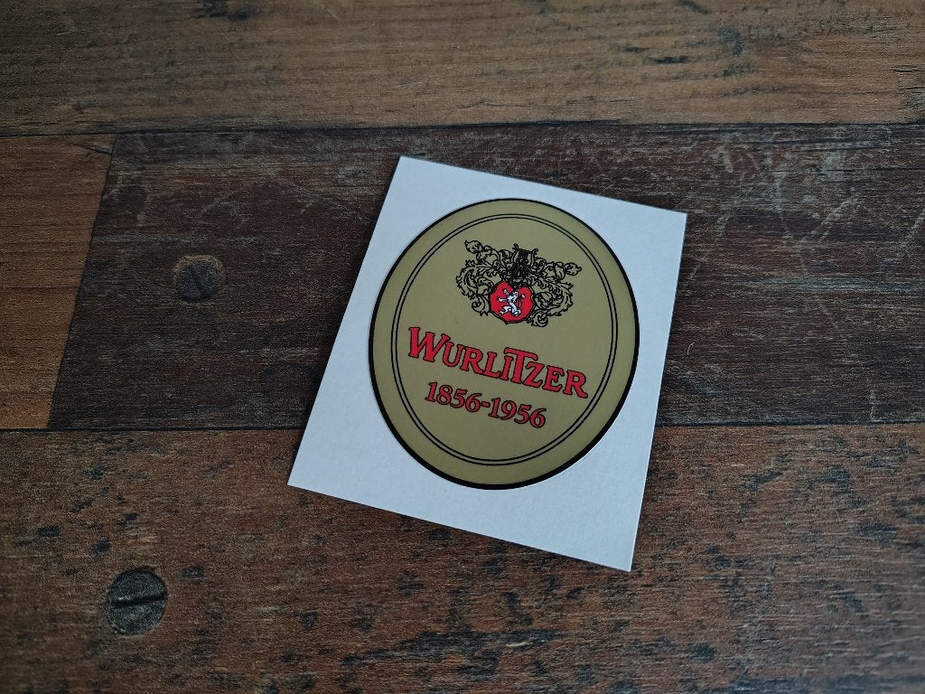 Sticker Wurlitzer 2000 (1856-1956) jukebox, Verzamelen, Verzenden, 1950 tot 1960, Seeburg