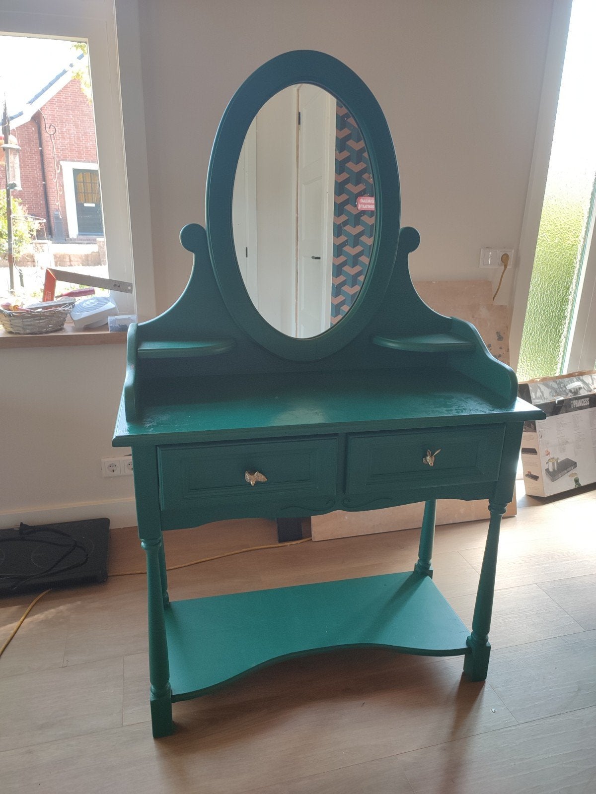Kaptafel, salontafel, make-up tafel, Ophalen, Gebruikt, Vintage, Klassiek, 50 tot 100 cm