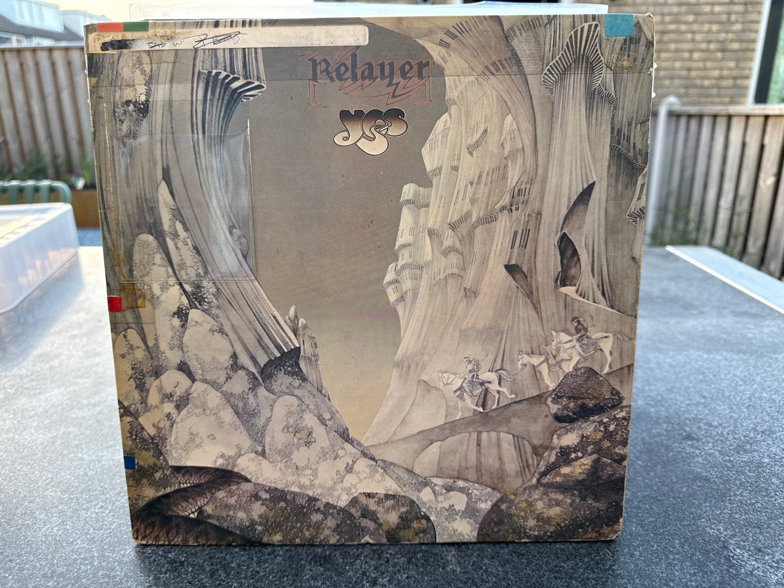 Yes - Relayer LP (Ex-bieb, hoes niet in mooiste staat), Ophalen of Verzenden, Gebruikt, 12 inch