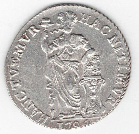 26-247 Westfriesland 1 gulden 1794, 1 gulden, Vóór koninkrijk, Zilver, Ophalen of Verzenden