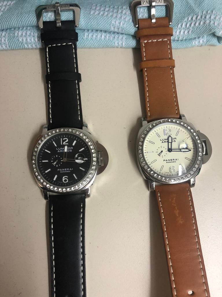 PANARAI en GMT model rolex en  IWC, Overige merken, Leer, Polshorloge, Nieuw