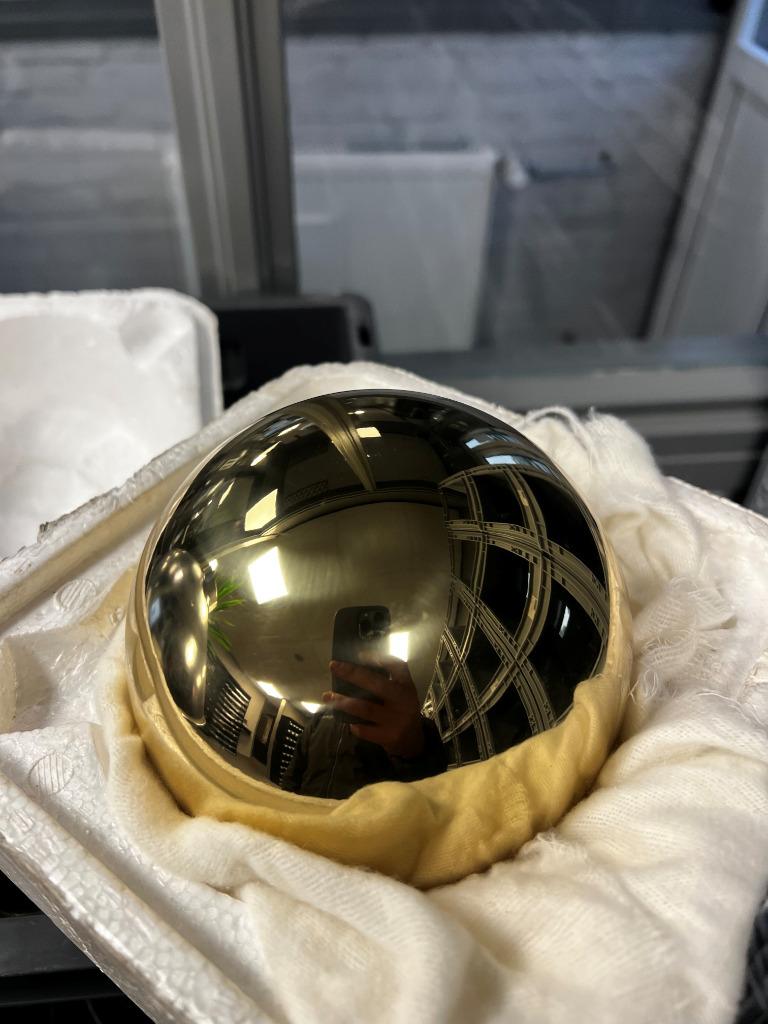 Messing bol 130mm, Doe-het-zelf en Verbouw, Metalen, Ophalen, Nieuw, Koper of Messing