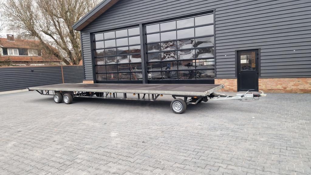 schamelwagen schamel aanhanger schamel 8 en 10 meter, Ophalen of Verzenden, Zo goed als nieuw