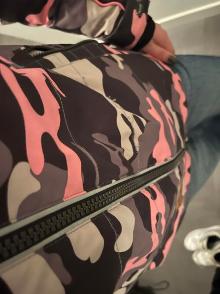 Rehall Ski Jas - Maat 164 - Legerprint, Kleding | Dames, Jassen | Zomer, Zo goed als nieuw, Maat 34 (XS) of kleiner, Overige kleuren