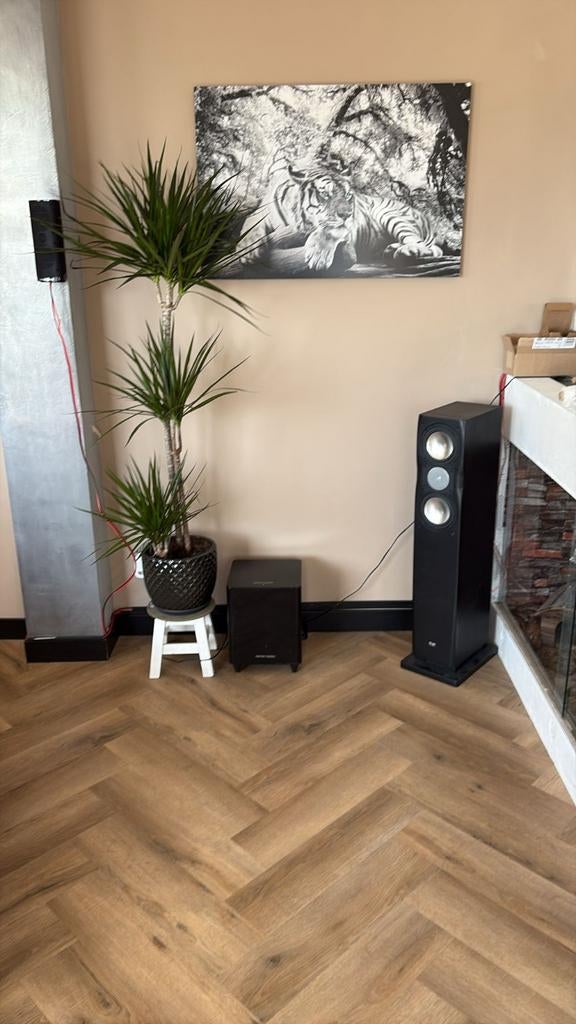 2x Elac fs 127 met infinity 500 subwoofer, Audio, Tv en Foto, Luidsprekers, Ophalen of Verzenden, 120 watt of meer, Front, Rear of Stereo speakers