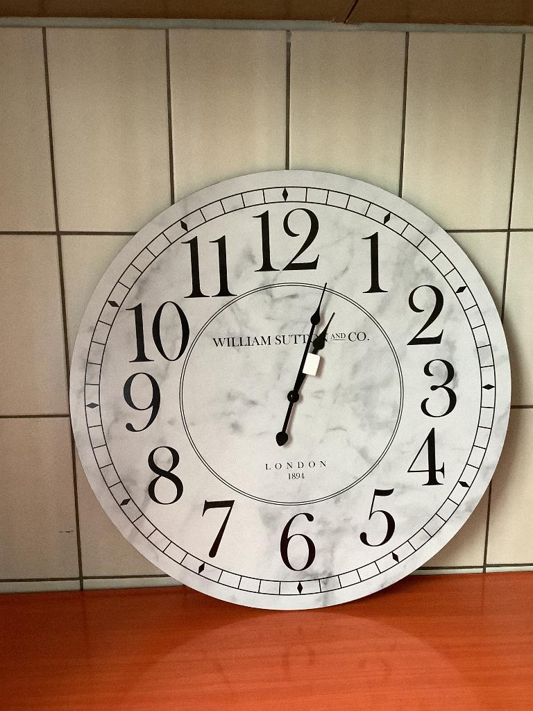 Nieuwe ronde houten wandklok, Ophalen, Nieuw, Analoog, Wandklok